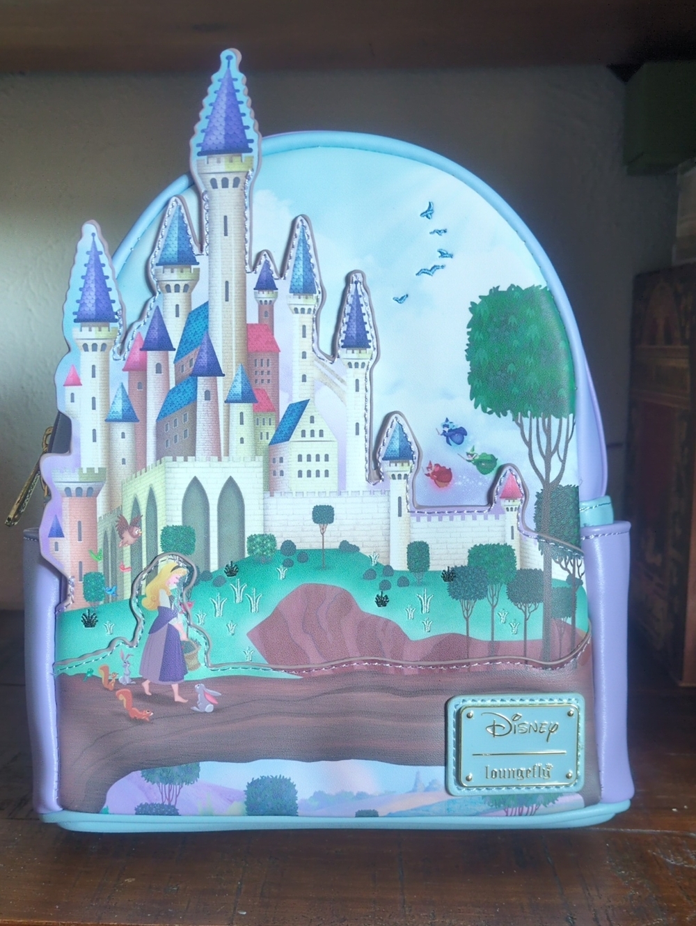 Sleeping Beauty Loungefly Backpack With Castle